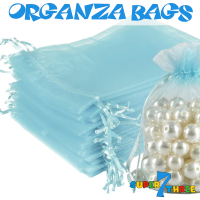 20 x 30cm - Baby Blue Organza Bags