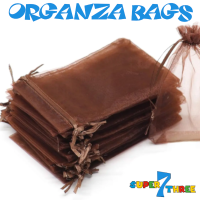 16 x 23cm - Brown Organza Bags