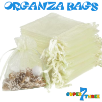 16 x 23cm - Ivory Organza Bags