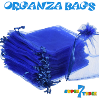 13 x 18cm - Royal Blue Organza Bags