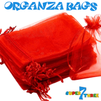 13 x 18cm - Red Organza Bags