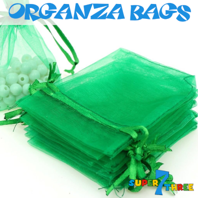 20 x 30cm - Hunter Green Organza Bags (50 pcs)