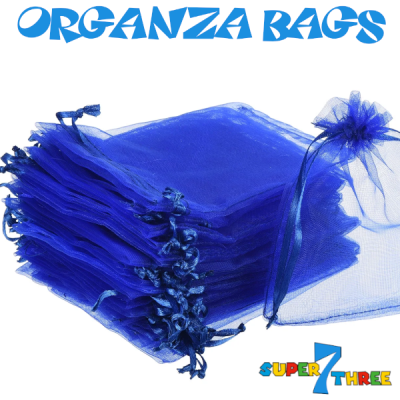 30 x 40cm - Royal Blue Organza Bags (50 pcs)